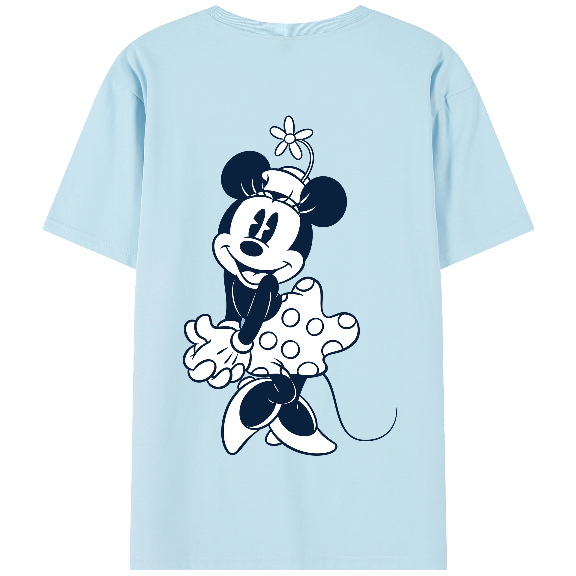 （画像用） ミッキーマウス Mickey Mouse 綿100％半袖Tシャツ（背面プリント）